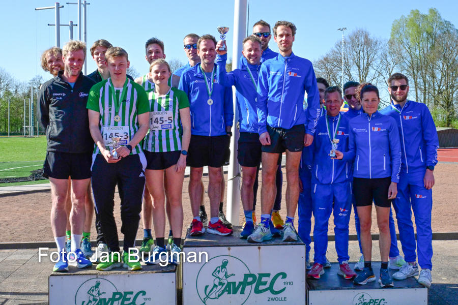 BB-lopers schitteren in zonovergoten Ekiden Zwolle