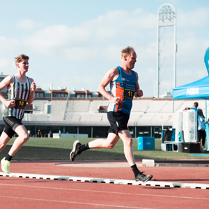 Lopen in het Olympisch Stadion