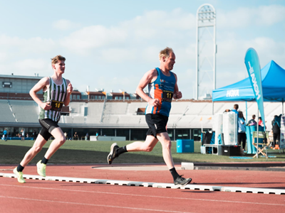 Lopen in het Olympisch Stadion